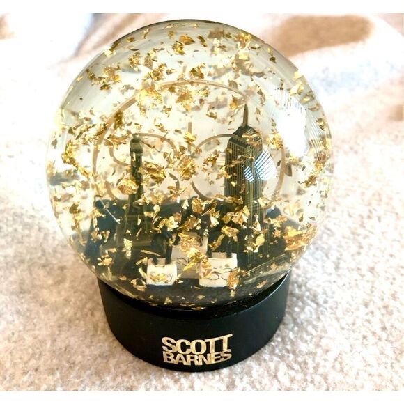 SCOTT BARNES - 🎉HP🎉 NWT - Sparkling “Snow Globe”/Black Presentation Box/Lim. Ed. - Picture 9 of 15